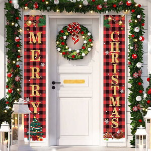 yzsiawadeky NX}X oi[ t J[eoi[ 2{Zbg Jvbg Merry Christmas A Ǐ K[h O z[ItBX p[eB[pi 180*30cm