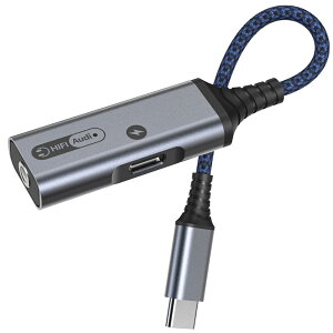 yzVAVIICLO ^CvC CzϊA_v^[ 2in1 USB Type C to 3.5mm Czϊ PD 60W }[dA_v^[ 32bit 384khz HiFi ʘb ʒ RealtekАX}[g`bv iPhone 15/Pro Max/iPad Pro