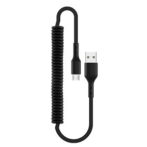 yzOHITEC Micro USB to USB-A 2.0 f[^] RC ϋv fh~ 1.8m i[|[^u_ Micro USB R[h Android@Ή (Micro USB, 1.8m, ubN)