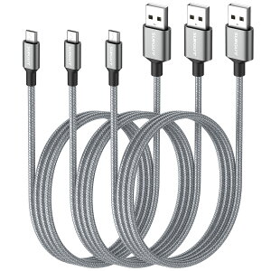 yzSUNGUY Micro USBP[u 1M y3{gz }CNusbP[u AhCh Micro-B QC3.0/2.0 2.4A}[d USB2.0f[^] ϋviC Galaxy S7/S6/S4AMotorola Moto G4/G5S/E4ALG V10/G4/Stylo 3 Plus