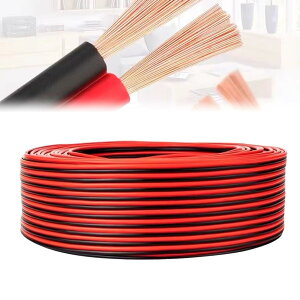 【送料無料】QuickYen 電線 ケーブル (赤/黒) 20m 20AWG 2Pin 延長ケーブル コード LEDテープライト 単色用延長ケーブル 配線コード 電子工作 配線 交換 修理 リード線 延長用 (20m 20AWG)