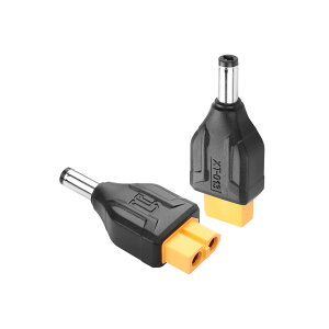 【送料無料】SinLoon XT60-DC5521アダプター コンバーターヘッド XT60-DC 5.5mm X 2.1mmワイヤレスTS100はんだごて、FPVモニター電源、ドローン用 2個 (DCオス-XT60メス)