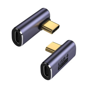 �y���������zUSB Type C �ϊ� �A�_�v�^�[ L�^ 40Gbps (2�Z�b�g, L�^)Suptopwxm 90 �x�I�X ���XUSB4.0 �����[�d PD�[�d�����f�[�^�]�� 100W/5A& 8K@60Hz�f���o�̓^�C�v USB C Type C �����R�l�N�^ �X�}�[�g�t�H��/