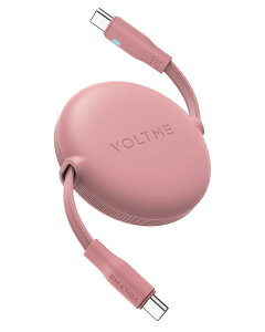 yzUSB Type C P[u VOLTME 莮 USB-C to USB-C 100W 5A PD3.0 }[d ^Cvc P[u ^Cv f[^] 480Mbps ܂Ȃ y RpNg LEDCgt iPhone 15AMacBook ProAMate