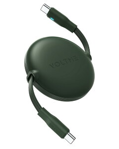 yzUSB Type C P[u VOLTME 莮 USB-C to USB-C 100W 5A PD3.0 }[d ^Cvc P[u ^Cv f[^] 480Mbps ܂Ȃ y RpNg LEDCgt iPhone 15AMacBook ProAMate