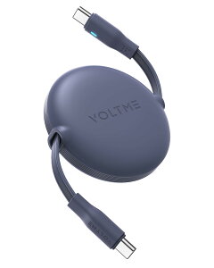 yzUSB Type C P[u VOLTME 莮 USB-C to USB-C 100W 5A PD3.0 }[d ^Cvc P[u ^Cv f[^] 480Mbps ܂Ȃ y RpNg LEDCgt iPhone 15AMacBook ProAMate