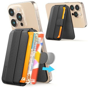 yz[Sinjimoru] v & XCh magsafeΉ J[hP[X, ߉\ȃX^h, ^vĎo X}zJ[hP[X, J[h3[ }OZ[t z, iPhone 16/15/14/13/12 V[Y