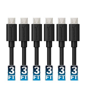 yzSABRENT u6{USBP[uZbgv 22AWG 1m v~A Micro USBP[uUSB 2.0^CvAIX}CNUSB֓E[dpP[uuubNv(CB-UM63)