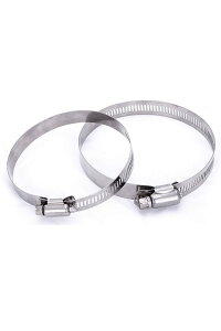 �y���������zYINKE �_�N�g�t�@�����C��p�N�����v �z�[�X�o���h �X�e�����X �ϔM �X�e�����X �z�[�X�N�����v �����\ ���a100mm�i��91~114mm�j 2����