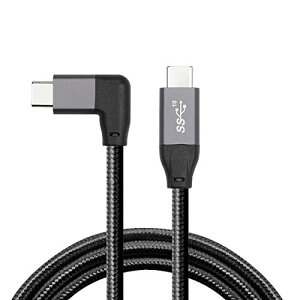 �y���������zCablecc 10Gbps USB-C USB3.1�^�C�vCGen2�I�X�f�[�^�r�f�I100W�P�[�u��90�x���E�p�xE�}�[�J�[1.5M