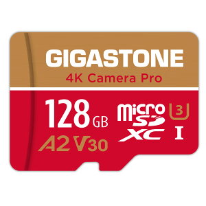 �y���������z�y5�N �zGIGASTONE �}�C�N��SD�J�[�h 128GB A2 V30 Ultra HD 4K �r�f�I�^�� Gopro �A�N�V�����J���� �X�|�[�c�J���� ����4K�Q�[�� ����m�F�� 100MB/s �}�C�N�� SDXC UHS-I U3 Class 10 SD�ϊ��A�_�v�^
