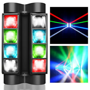 �y���������zBETOPPER ���[�r���O���C�g 8x3W RGBW LED ����Ɩ� �f�B�X�R���C�g �X�e�[�W���C�g �X�e�[�W�Ɩ� DMX512 7/13CH DJ disco light for party ��]�\ ���P�x �����A�� ����/���o/������/�p�[�e�B�[