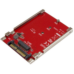 �y���������zStarTech.com M.2 - U.2�ϊ��A�_�v�^/M.2 PCIe NVMe SSD�Ή�/PCI Express M.2�h���C�u - 2.5�C���`U.2(SFF-8639)�z�X�g�A�_�v�^/M.2 SSD�ϊ�(���b�h) U2M2E125