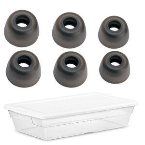 �y���������zA-Focus �C���[�s�[�X �C���[�`�b�v Jabra Elite 65t �C Jabra Elite Active 65t �C Galaxy Buds ���C���z���p �V���R�����`�b�v S/M/L 3�T�C�Y 3�y�A �yFit In Case�z Glay