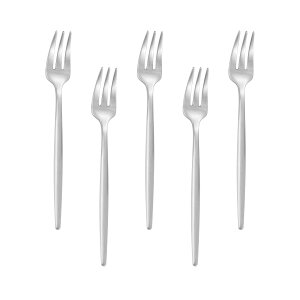 �y���������zEasytoti �t�H�[�N �P�[�L�t�H�[�N �f�U�[�g�t�H�[�N 5�{�Z�b�g13.5cm �I�V���� ���� �~�j�t�H�[�N 18-8�X�e�����X�|�� ����� �H��@�Ή� �V���o�[�c�c