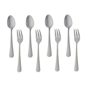 �y���������zBISDARUN �f�U�[�g�t�H�[�N �X�v�[���Z�b�g �P�[�L�t�H�[�N �e�B�[�X�v�[�� 8�{ 18-0�X�e�����X ����� �T�e���d�グ �H���g�p�� 4�F�I���\ �V���o�[