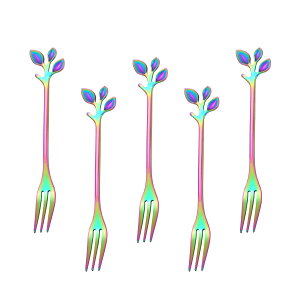 �y���������zEasytoti �f�U�[�g�t�H�[�N �P�[�L�t�H�[�N �t���[�c�t�H�[�N 5�{�g 12.5cm ���킢�� ������� 18�]8�X�e�����X�| �~���[�d�グ ���C���{�[