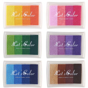 �y���������zKALOLINNA �X�^���v�� �J���[���L�x ���� DIY �蒠 �C���N�p�b�h �z �؍� �ɂ��g�p�� �w�Z �c�t�� �m��ߋ� (6�Z�b�g)