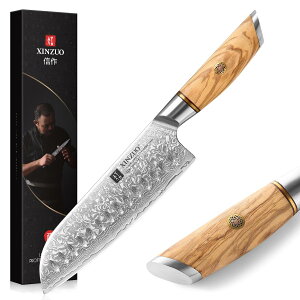 �y���������zXINZUO 18.2cm �O���73�w�_�}�X�J�X�|Santoku�i�C�t�_�}�X�J�X�|�L�b�`���i�C�t�A�v���V�F�t�i�C�t��؃i�C�t�A�L�b�`�����@�\�����i�C�t�A�l�̍H�w�Ɋ�Â����I���[�u�؃n��