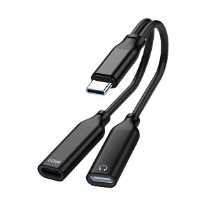 �y���������zLUYING �f���A��USB-C�w�b�h�t�H��&�[�d�A�_�v�^ DAC���� �n�C���]���� PD60W�����[�d�E�����M�ň��S ���ʒ���/�ʘb/���y�Ή� iPad Pro/Android/Type C�Ȃǋ@��ɓK�p �u���b�N