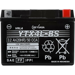 �y���������zGS���A�T YTX4L-BS �V�[���h�^ �o�C�N�p�o�b�e���[ �y �W�[�G�X ���A�T �z