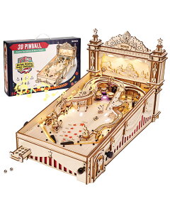 �y���������zROKR 3D�s���{�[���}�V�� �{�i DIY �L�b�g �v�V�I �����V�� �r���e�[�W �Q�[���@ �ؐ� ���̃p�Y�� STEM �m�炨������ �n���� �W���� ���� �q���Ƒ�l���� �ɂԂ��O�b�Y ���R���� 