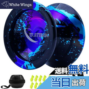 �y���������zYoyo Professional,Metal Responsive Yo yo for Kids Beginners, Unresponsive Yo yo for Adults Intermediate-Advanced Players with U Type KK Bearing + Glove and 10 Replacement Yoyos Strings(Blue)