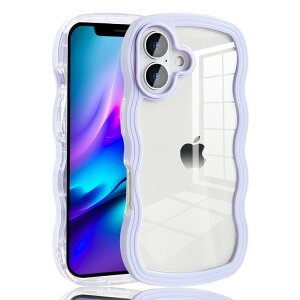 �y���������zJOOBOY �X�}�z�P�[�X �Ή� iPhone 16 Plus �P�[�X �N���A ���� TPU �؍� ���킢�� �E�F�[�u �\�t�g ����~�� ���^ �y�� �ϏՌ� ���� �l�C ������� �X�}�z�P�[�X �X�g���b�v�z�[���t�� 