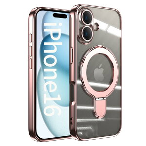 �y���������zJOOBOY �X�}�z�P�[�X �Ή� iPhone 16 Plus �P�[�X MagSafe�Ή� �N���A ���� �����O�t�� ���b�L�d�グ �����Y�J�o�[�t�� �\�t�gTPU �ϏՌ� ���ɋ����w�� ���C�����X�[�d �X�g���b�v�z�[��