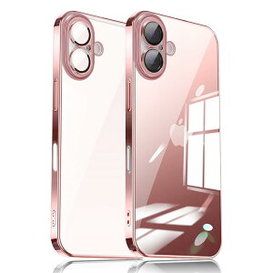 �y���������zJOOBOY iPhone 16 Plus �p �N���A�P�[�X ���� ���b�L���H �����Y�t�B�����t�� �n�[�h���΁[ PC�f�� ���킢�� ������� ���y�� ���^ �w��h�~ �l�C �X�g���b�v�z�[���t�� �X�}�z�P�[�X 