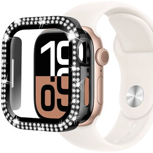 �y���������zBOOLINN ���e Apple watch 10 �P�[�X 46mm 42mm �Ή� �A�b�v���E�H�b�` �{�� �_�u���_�C�������h �K���X�t�B�����t �����^ PC+�K���X�f�� �����ߗ� apple watch10 �P�[�X�L�Y�h�~ �ȒP�Ɏ��
