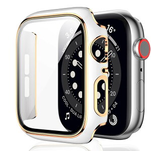 �y���������zCIOODDW Apple Watch �P�[�X 40mm 44mm 41mm 45mm �Ή� Apple Watch �J�o�[ �h�� ��̌^ �V�f�U�C��3D���p�G�b�W �����^ PC+�K���X�f�ލ����ߗ� �L�Y�h�~ �y�� Apple Watch Series 9/8/7�Ή�(45mm�C�����