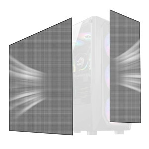 �y���������zPANO-MOUNTS 2���Z�b�gPC �P�[�X�pDIY 50*50cm�X���b�g�J�o�[ �O���� ���b�V�� �t�@�� �t�B���^�[ �h�o �����a1mm �}�O�l�b�g�x���g�t��