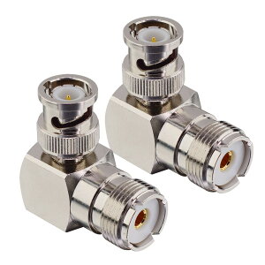 �y���������zBOOBRIE M�^ UHF���X��BNC�I�X BNC�R�l�N�^UHF�R�l�N�^ L���^ ���p 90 �x�ϊ��v���O pl259 RF���� �A�_�v�^�[ SDR �A�}�`���A�����A���e�i �X�L���i�[ ���W�I �����P�[�u�� 2��