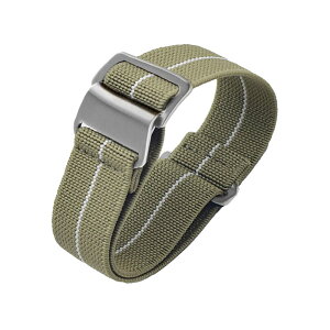 �y���������z[Onthelevel] ���v�o���h 18mm 20mm 22mm���vNato�x���g, 60�N�� �t�����X�R �p���V���[�g�o�b�O NATO�^�C�v �e�� �i�C�����X�g���b�v (20mm, �J�[�L�Ɣ� - �V���o�[�o�b�N��)