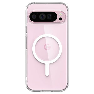 �y���������zSpigen Pixel9 Pro XL �N���A Qi2 �Ή� ���C�����X�[�d�Ή� 2�d�\�� �ČRMIL�K�i�擾 �ϏՌ� ���菝�h�~ �E���g���E�n�C�u���b�h���^�������O�}�O�t�B�b�g ACS07720 (�z���C�g)