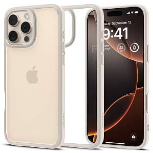 �y���������zSpigen iPhone 16 Pro �P�[�X �N���A �X�g���b�v�z�[�� �ČRMIL�K�i �o���p�[ �ϏՌ� �E���g���E�n�C�u���b�h ACS08127 (�i�`�������E�`�^�j�E��)