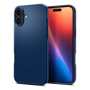 �y���������zSpigen iPhone 16 Plus �P�[�X MagSafe�Ή� �ϏՌ� ���^ �y�� �}�b�g �ČRMIL�K�i �V���E�t�B�b�g�E�}�O�t�B�b�g ACS08061 (�l�C�r�[�E�u���[)