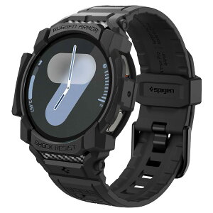 �y���������zSpigen Galaxy Watch 7 44mm ��̌^ �o���h �̑g������\ �ϏՌ� �X�|�[�c�o���h ���� �Ռ� �z�� �ϋv�� ���h�~ ���M�b�h�E�A�[�}�[�E�v�� ACS08338 (�}�b�g�E�u���b�N)