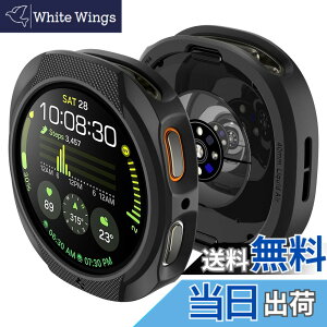 �y���������zSpigen Galaxy Watch 8 44mm �P�[�X �X���� �V���v�� �y�� �ی�J�o�[ TPU �Ռ��z�� �ȒP�Ȏ��t�� �M�����N�V�[�E�H�b�`�p ���L�b�h�E�G�A ACS09839 (�}�b�g�E�u���b�N)