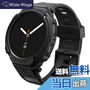 �y���������zSpigen Galaxy Watch 8 44mm ��̌^�P�[�X �X�|�[�c �o���h ��d�Œ� ���� �Ռ��z�� ���h�~ �ϏՌ� �ی�J�o�[ �X�g���b�v �M�����N�V�[�E�H�b�`�p ���M�b�h�E�A�[�}�[�E�v�� ACS10007 (�}