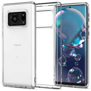 �y���������zSpigen AQUOS R6 �P�[�X [ docomo SH-51B / softbank ] �S�ʃN���A �X�g���b�v�z�[�� �ϏՌ� �ČRMIL�K�i�擾 �E���g���E�n�C�u���b�h ACS03143 (�N���X�^���E�N���A)
