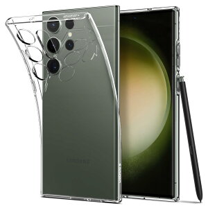 �y���������zSpigen Galaxy S23 Ultra �P�[�X �N���A [ SC-52D | SCG20 ] TPU�J�o�[ �����^ ���y�� �ČRMIL�K�i�擾 ���L�b�h�E�N���X�^�� ACS05610 (�N���X�^���E�N���A)