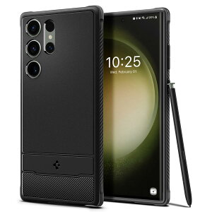 �y���������zSpigen Galaxy S23 Ultra �P�[�X �ϏՌ� [ SC-52D | SCG20 ] TPU �\�t�g�P�[�X �ČRMIL�K�i�擾 �ϏՌ� ���h�~ �J�����ی� Qi�[�d ���C�����X�[�d ���M�b�h�E�A�[�}�[ ACS05613 (�}�b�g�E�u���b�N)