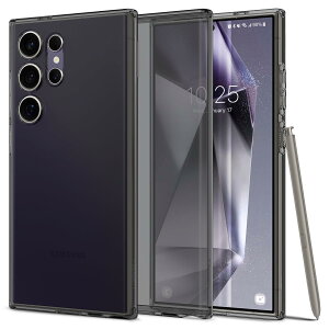 �y���������zSpigen Galaxy S24 Ultra �P�[�X �N���A SC-52E | SCG26 TPU�J�o�[ �����^ ���y�� �ČRMIL�K�i�擾 ���L�b�h�E�N���X�^�� ACS07284 (�X�y�[�X�E�N���X�^��)