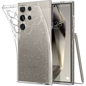 �y���������zSpigen Galaxy S24 Ultra �P�[�X TPU SC-52E | SCG26 �\�t�g�P�[�X �L���L�� �������� �ČRMIL�K�i�擾 ���΂ݖ��� ���h�~ �����Y�ی� ���^ �y�� ���L�b�h�E�N���X�^�� �O���b�^�[ ACS07285 (�N