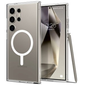 �y���������zSpigen Galaxy S24 Ultra �P�[�X magsafe �N���A ���ςȂ� SC-52E | SCG26 2�d�\�� �ČRMIL�K�i�擾 �ϏՌ� ���菝�h�~ ���C�����X�[�d�Ή� �E���g���E�n�C�u���b�h���^�������O�}�O�t�B�b�g A