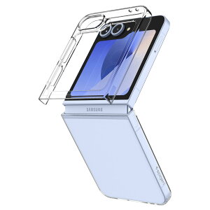 �y���������zSpigen Galaxy Flip 6 �P�[�X �N���A �����^ ���y�� �ϏՌ� ���C�����X�[�d �Ή� ���炳�� �}�b�g�d�グ �����Y�ی� �w��h�~ �C�菝�h�~ �E���g���E�n�C�u���b�h �v�� ACS07834 (�N���X