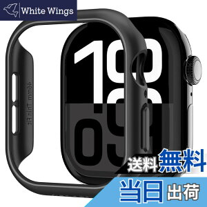 �y���������zSpigen Apple Watch 10 �P�[�X 46mm AppleWatch10 �Ή� ���� �Ռ� �z�� �ȒP�Ȏ��t�� �����^ �V���v�� �X���� �y�� �ی�J�o�[ �A�b�v���E�H�b�`�P�[�X �V���E�t�B�b�g ACS08601 (�u���b�N)