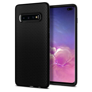 �y���������z�ySpigen�z Galaxy S10 Plus �P�[�X [ SCV42 SC-04L SC-05L ] �Ή� TPU �y�� �Ռ��z�� �ČRMIL�K�i�擾 �_�� �ϏՌ� ���C�����X�[�d�Ή� ���L�b�h�E�G�A�[ 606CS25764 (�}�b�g�E�u���b�N)